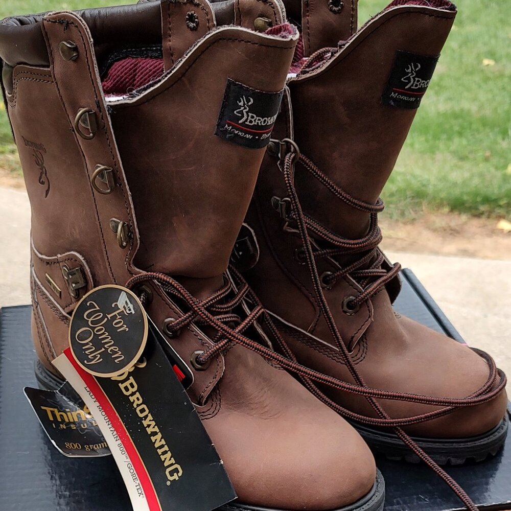 Browning Women's Boots Sz 7.5 Lady Mountain 800 NIB Brown Gore-Tex w/Box Hiking